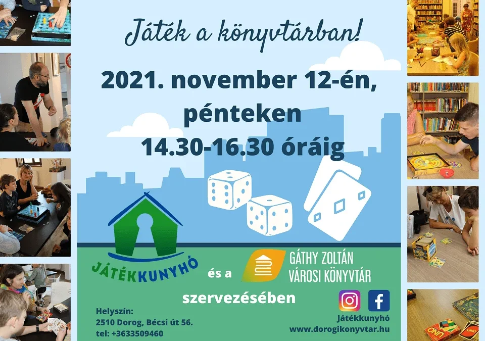 Játék a könyvtárban