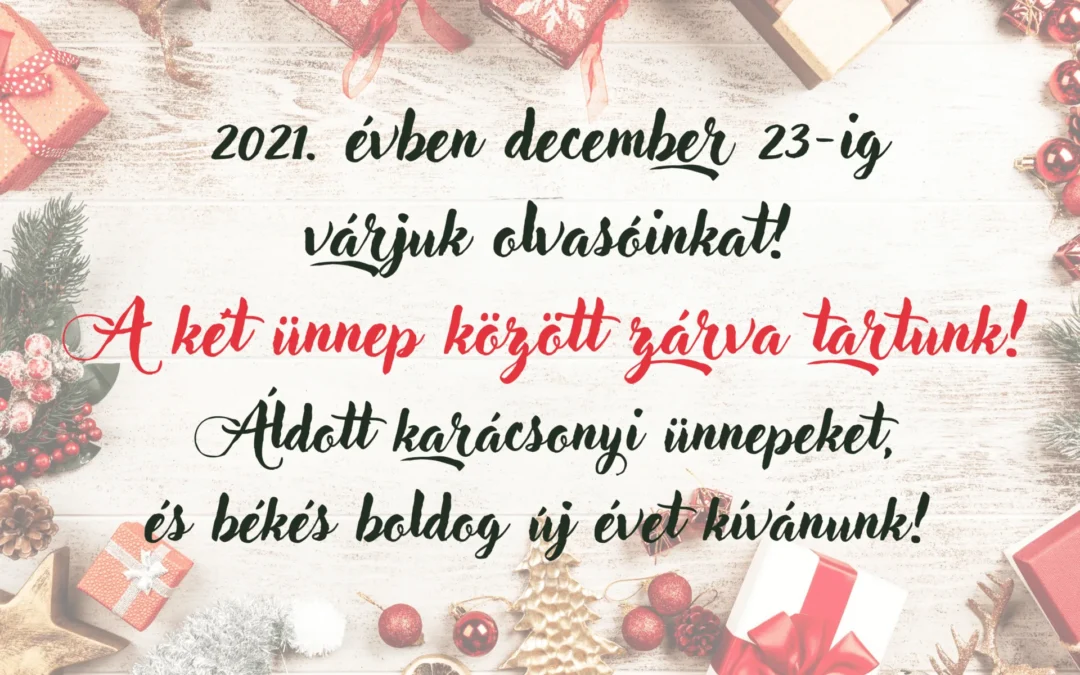 Áldott ünnepeket!