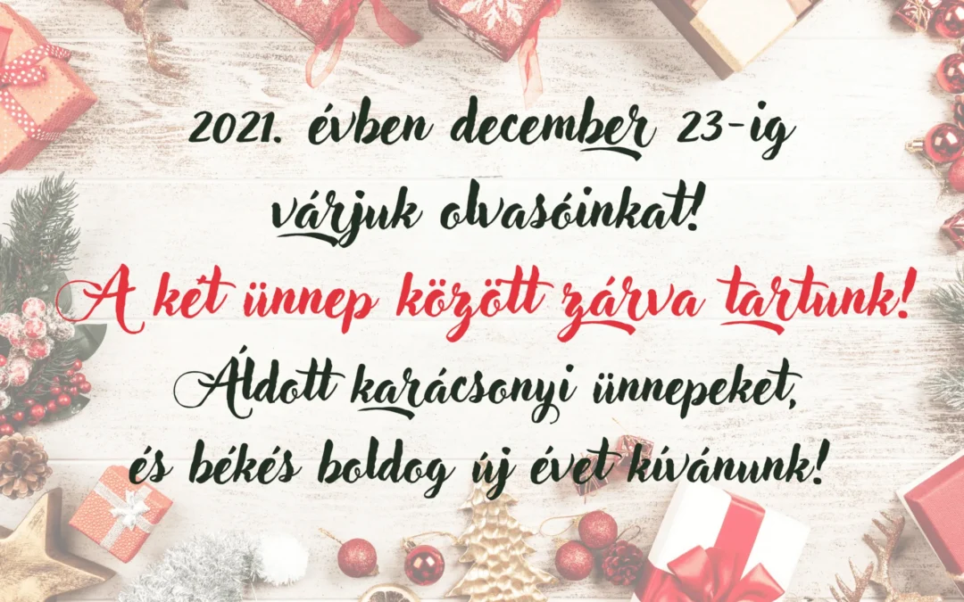 Áldott ünnepeket!