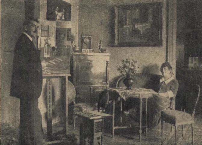 Koszkol Jenő műtermében_Vasárnapi Ujság 1919