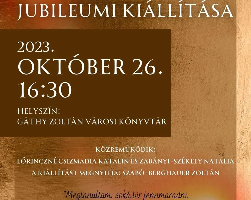 Végh Sándor jubileumi kiállítása