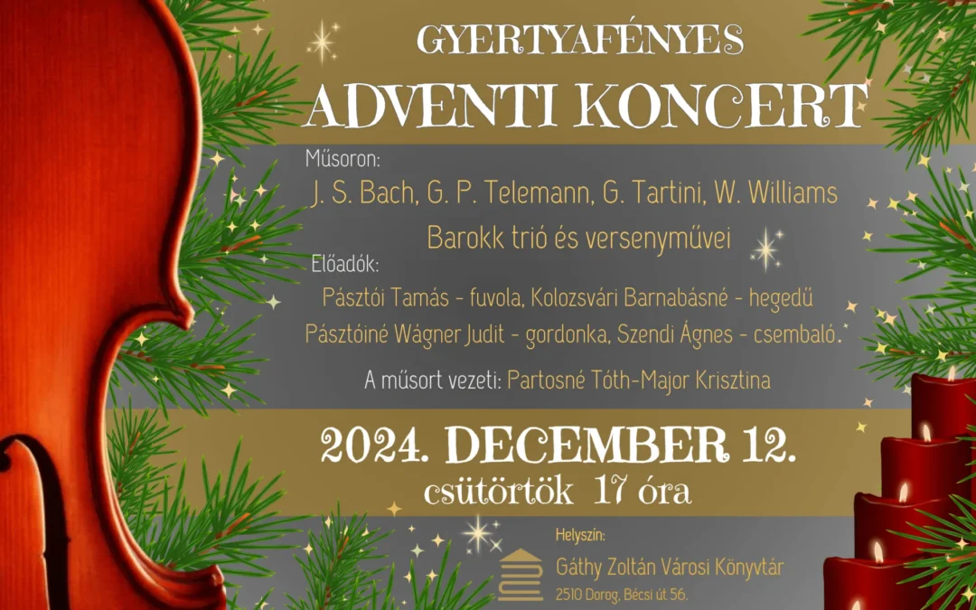 Gyertyafényes adventi koncert