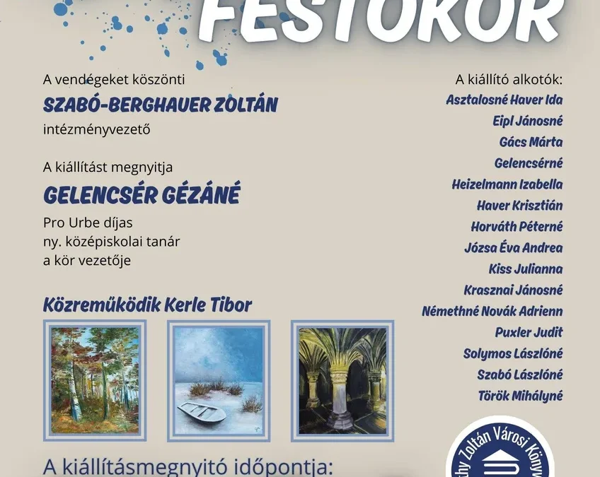 Nyergesi Festőkör kiállítása
