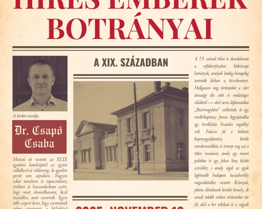 Híres emberek botrányai a 19. században