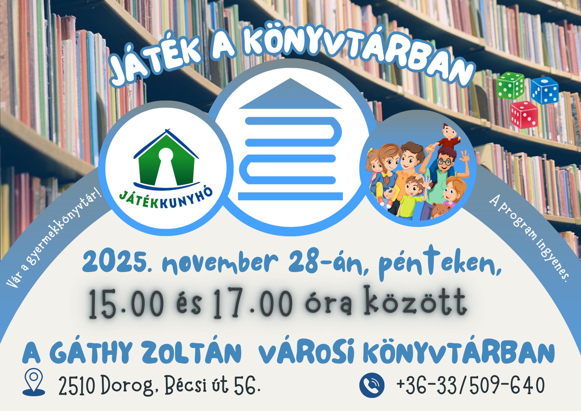 Játék a könyvtárban