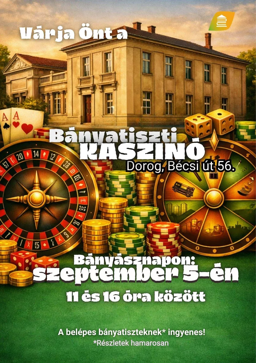 bányásznap 2026 Bányásznapi kaszinó